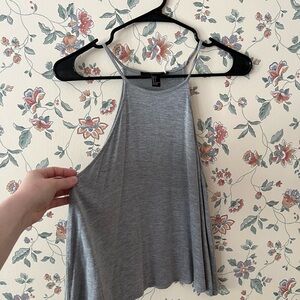 Gray Sleeveless Women's Top